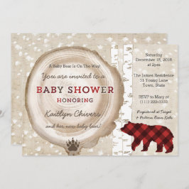 Invitación Baby Shower de invierno plateado para niño