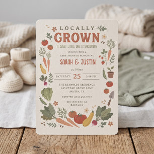 Invitación Baby Shower de Jardín de Cultivo Local