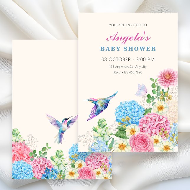 Invitación Baby shower de jardín floral (Subido por el creador)