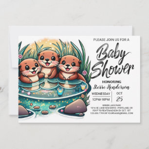 Invitación Baby Shower de Joy de Otter Digital