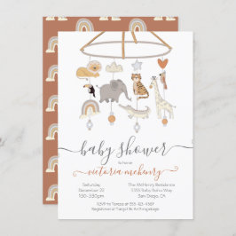 Invitación Baby Shower de Jungle Animals