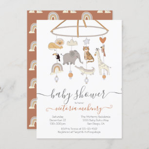 Invitación Baby Shower de Jungle Animals