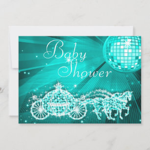 Invitación Baby Shower de la bola de disco del entrenador de