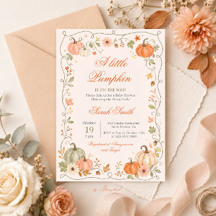 Invitación Baby Shower de la Calabacita
