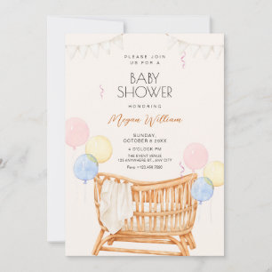 Invitación Baby Shower de la cuna del bebé