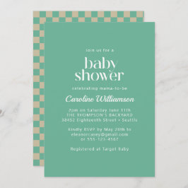 Invitación Baby Shower de la Fábrica de la Moneda del tablero