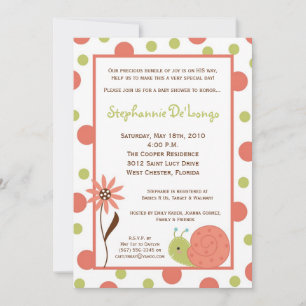 Invitación Baby Shower de la flor de buey de prima