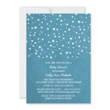Invitación Baby Shower de la noche de la estrella