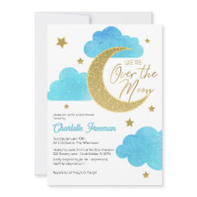 Invitación Baby Shower de la noche estrellada de l