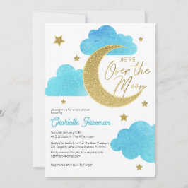 Invitación Baby Shower de la noche estrellada de l