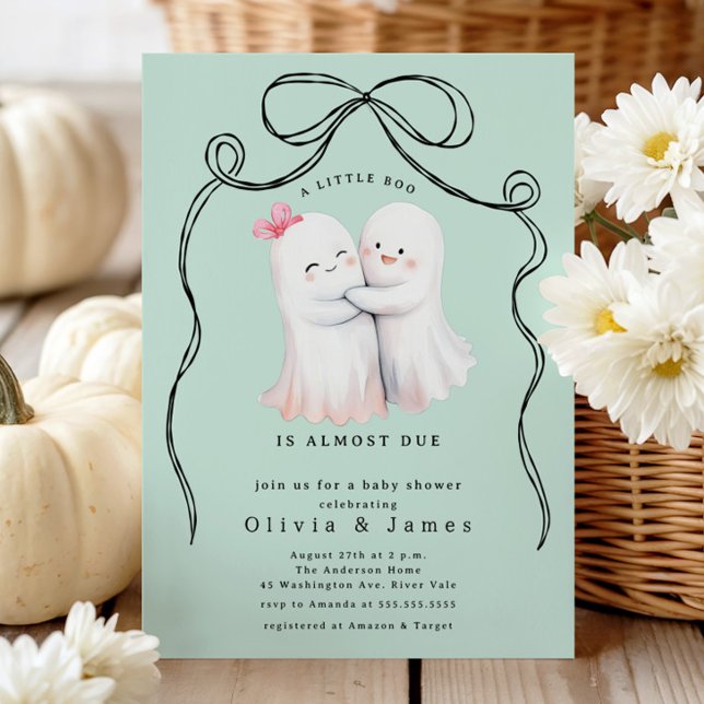 Invitación Baby Shower de la pareja fantasma (Subido por el creador)