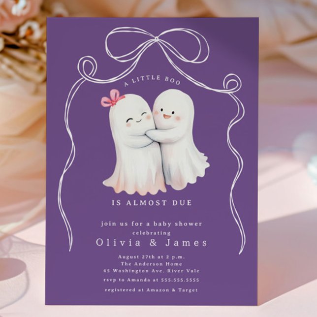 Invitación Baby Shower de la pareja fantasma (Subido por el creador)