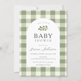 Invitación Baby Shower de la placa de verificación de búfalo