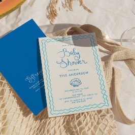 Invitación Baby Shower de la playa de Drawn