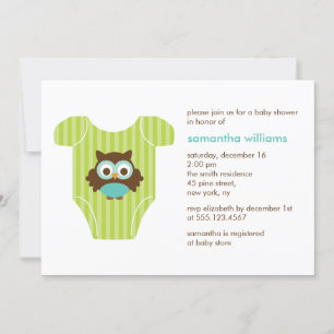 Invitación Baby Shower de la prenda para bebés