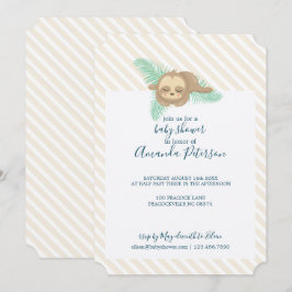 Invitación Baby Shower de la ranura para bebé neutral de géne
