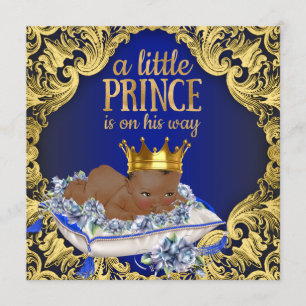 Invitación Baby Shower de la realeza de Estados Unidos Africa