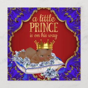 Invitación Baby Shower de la realeza de Estados Unidos Africa