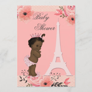 Invitación Baby Shower de la Torre Eiffel de París
