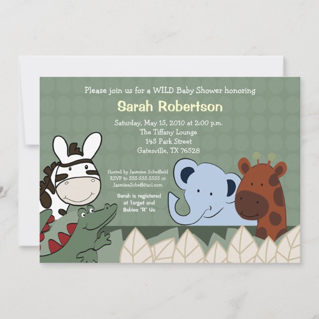 Invitación Baby Shower de la tripulación de la jun (Anverso)