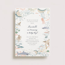 Baby Shower de la vida marina