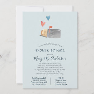 Invitación Baby Shower de larga distancia por correo