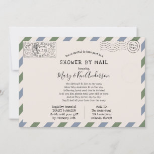 Invitación Baby Shower de larga distancia por correo