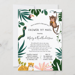 Invitación Baby Shower de larga distancia por correo