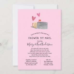 Invitación Baby Shower de larga distancia por correo