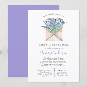 Invitación Baby Shower de larga distancia por correo