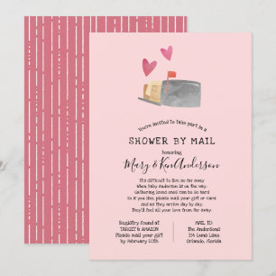 Invitación Baby Shower de larga distancia por correo