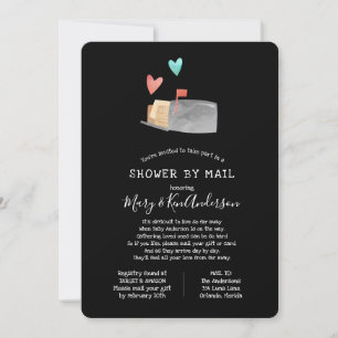Invitación Baby Shower de larga distancia por correo