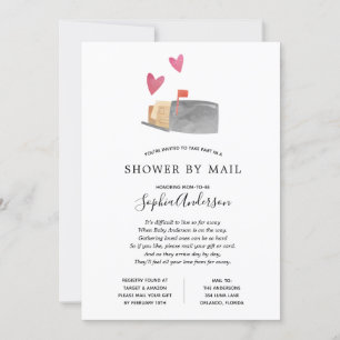 Invitación Baby Shower de larga distancia por correo