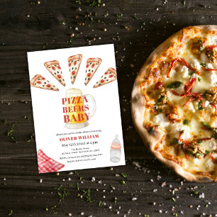Invitación Baby Shower de las cervezas italianas de Slice mod