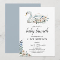 Baby Shower de las flores beige azules de Boho Swa