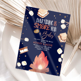 Invitación Baby Shower de las parejas divertidas con fuego de