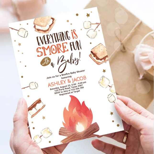 Invitación Baby Shower de las parejas divertidas con fuego de (Subido por el creador)