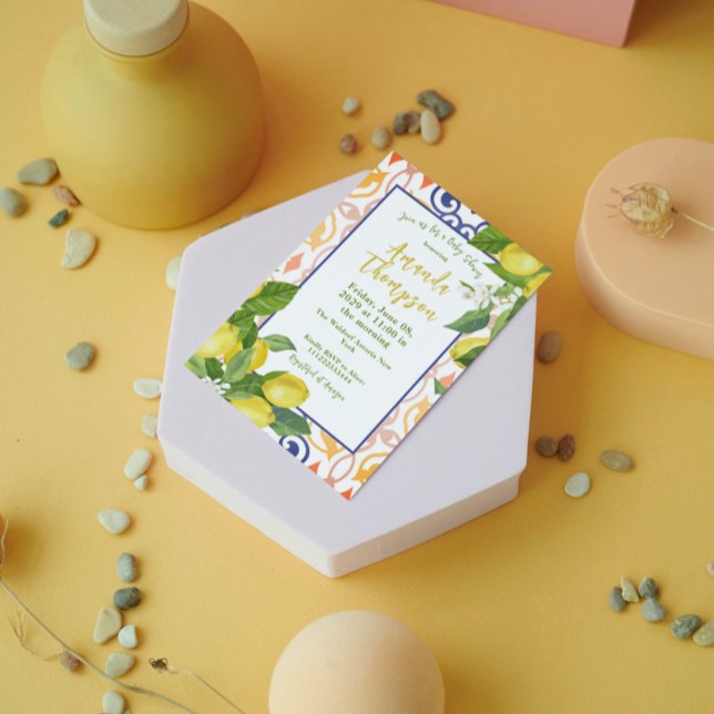 Invitación Baby Shower de lemon Main Squeeze (Subido por el creador)
