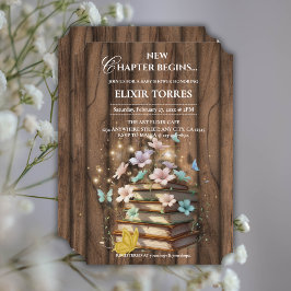 Invitación Baby Shower de libros de cuentos rusos mágicos