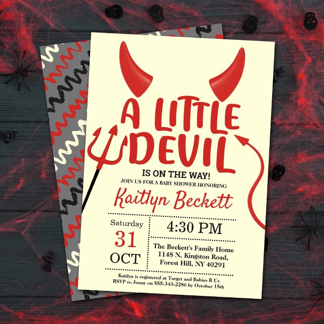 Invitación Baby Shower de Little Devil Halloween (Subido por el creador)