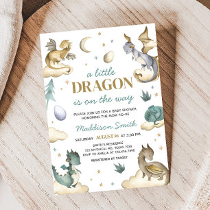 Invitación Baby Shower de Little Dragon