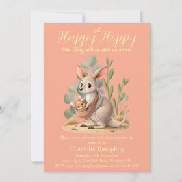 Invitación Baby Shower de Little Joey Peach