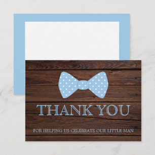 Invitación Baby Shower de Little Man Bowtie Gracias