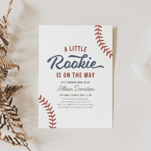 Invitación Baby Shower de Little Rookie Baseball