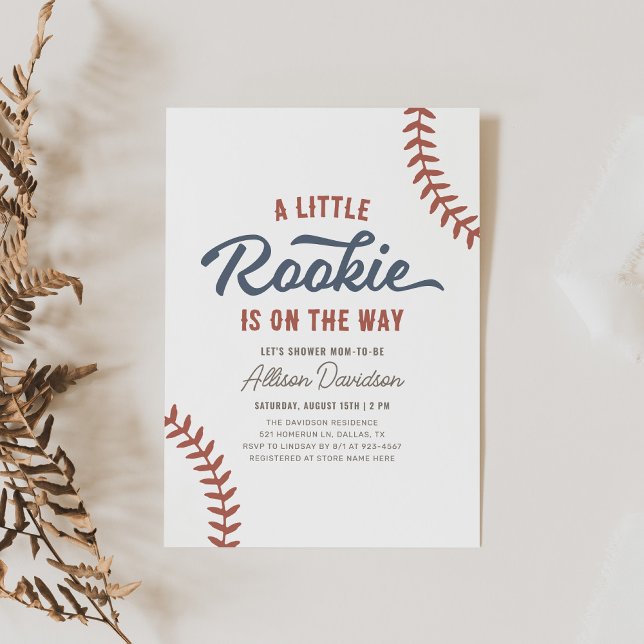 Invitación Baby Shower de Little Rookie Baseball (Subido por el creador)