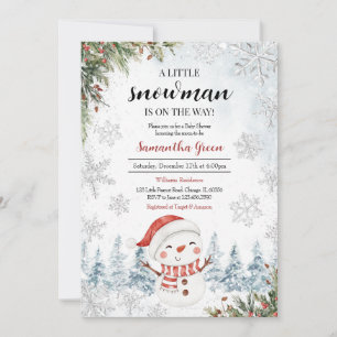 Invitación Baby Shower de Little Snowman
