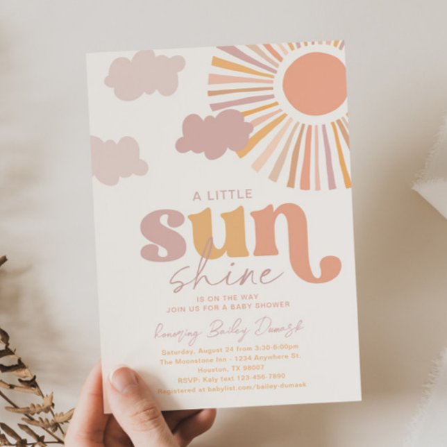 Invitación Baby Shower de Little Sunshine (Subido por el creador)