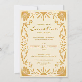 Invitación Baby Shower de Little Sunshine