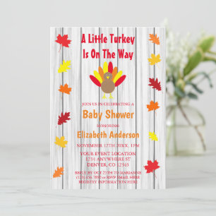 Invitación Baby Shower de Little Turkey