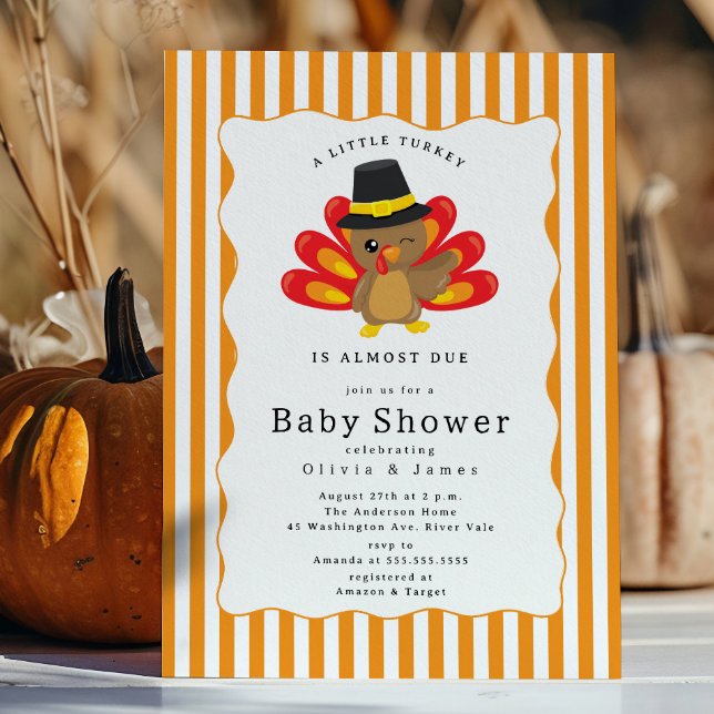 Invitación Baby Shower de Little Turkey (Subido por el creador)
